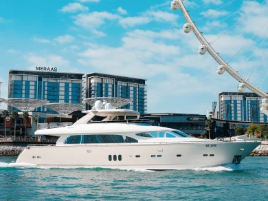 Sunseeker A3 charter bareboat or captained in  Dubaï harbour