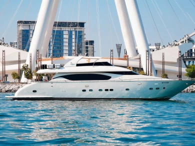 Sunseeker X8 charter bareboat or captained in  Dubaï harbour