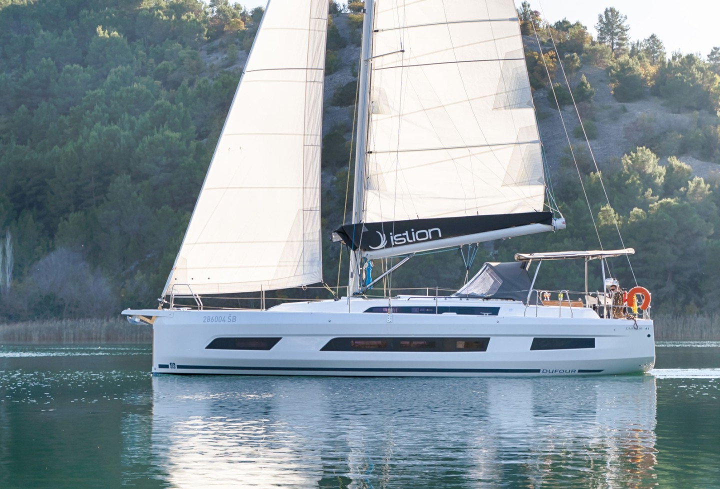 Dufour 41 eco solar sailboat charter in Skradin, Croatia