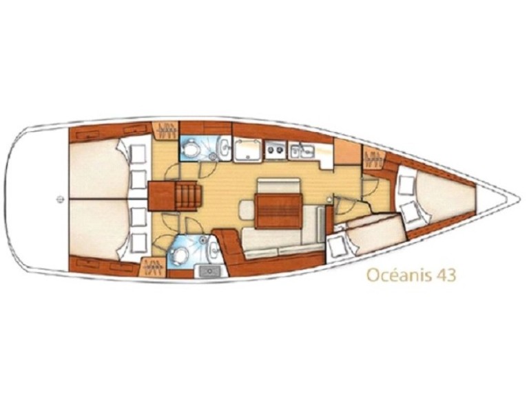 Location bateau Las Galletas pas cher Oceanis 43