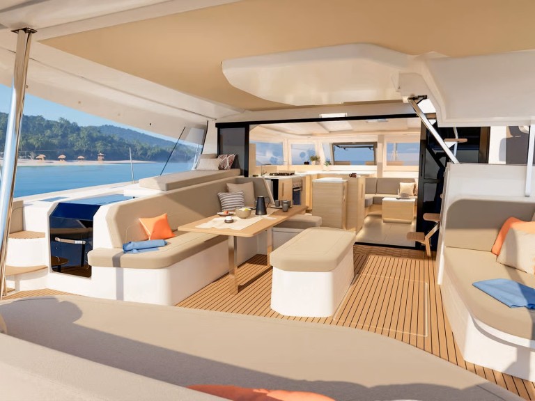 Location bateau Fountaine Pajot Fountaine Pajot FP 48 Quintet 5 à Frenchtown sur Samboat
