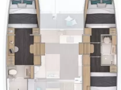 Louez un Lagoon Lagoon 38 - 3 + 2 cab. à Ellinikó