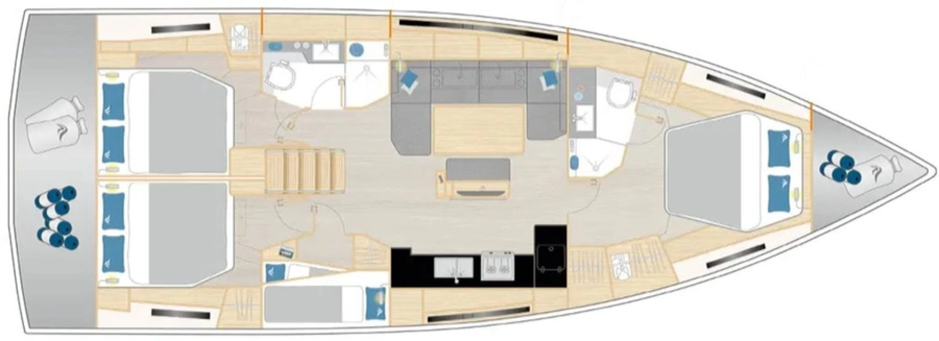 Hanse Hanse 460 a louer à Pomer