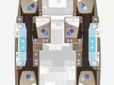 Louer Catamaran avec ou sans skipper Lagoon à Páleros