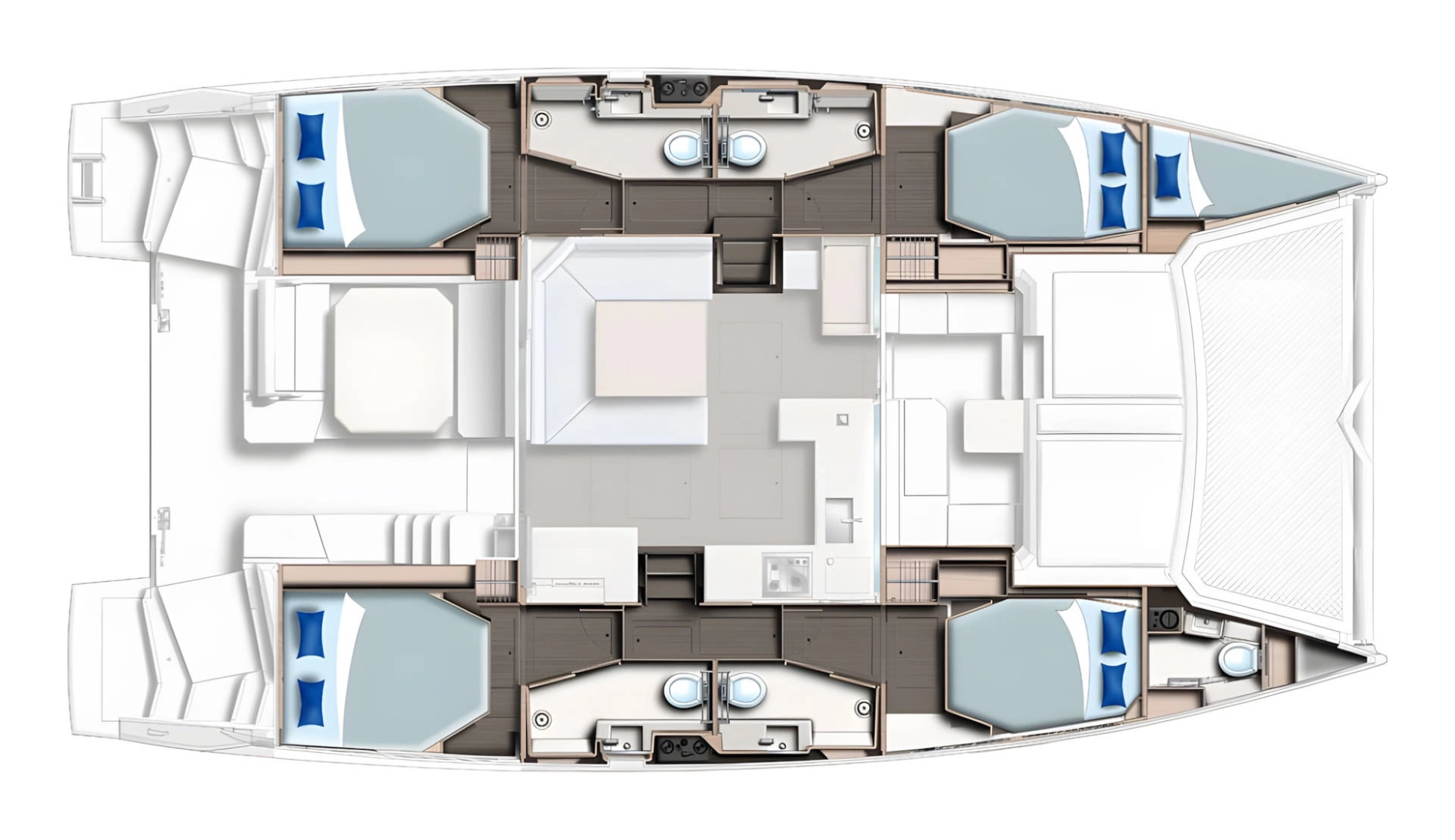 Location Catamaran Leopard Catamarans / Robertson & Caine avec permis