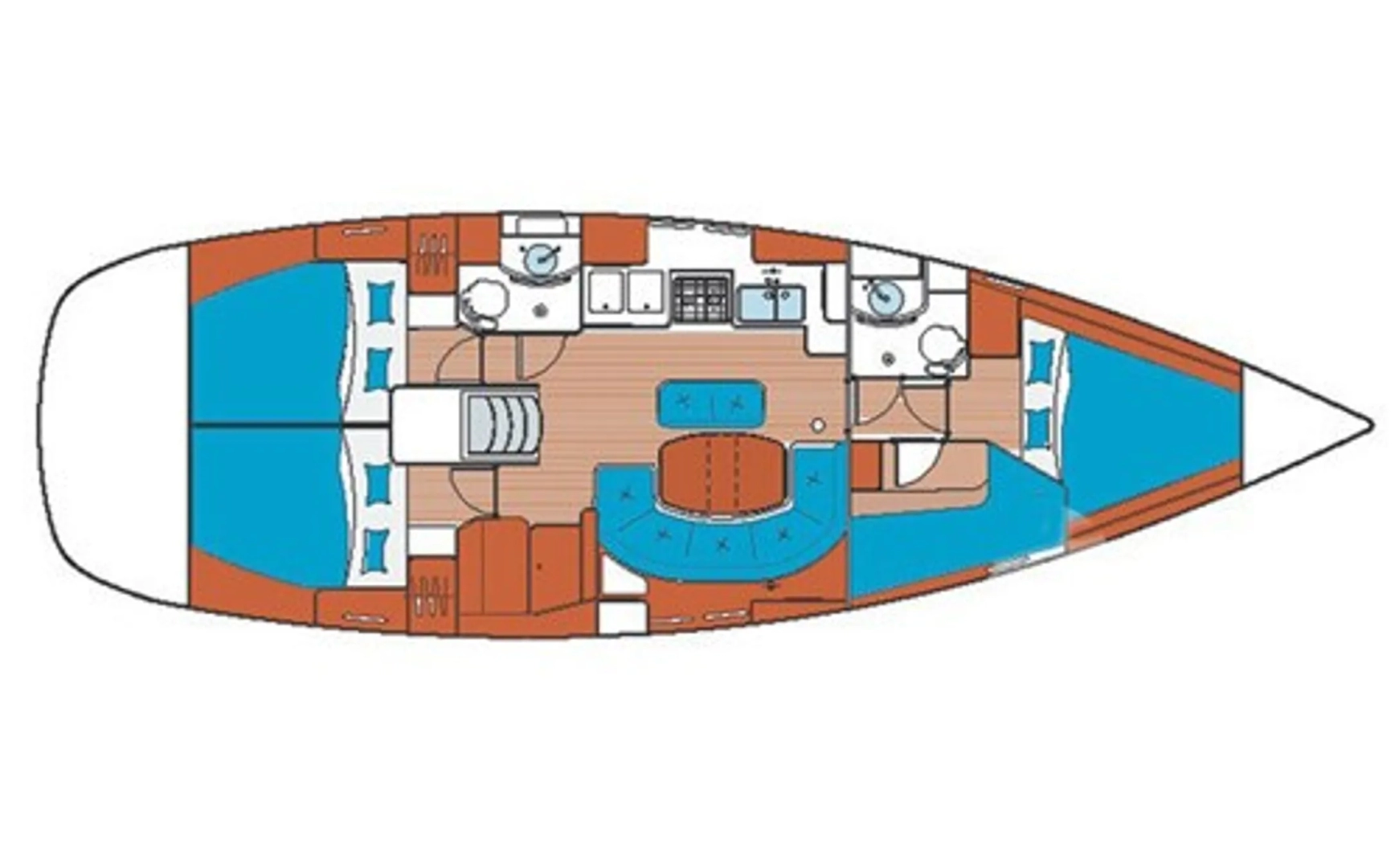 Location bateau Bénéteau Oceanis 411 Clipper à Pirovac sur Samboat
