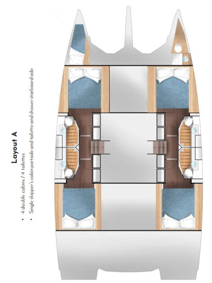 Location bateau Primošten pas cher Cervetti 44 - 4 + 1 cab.