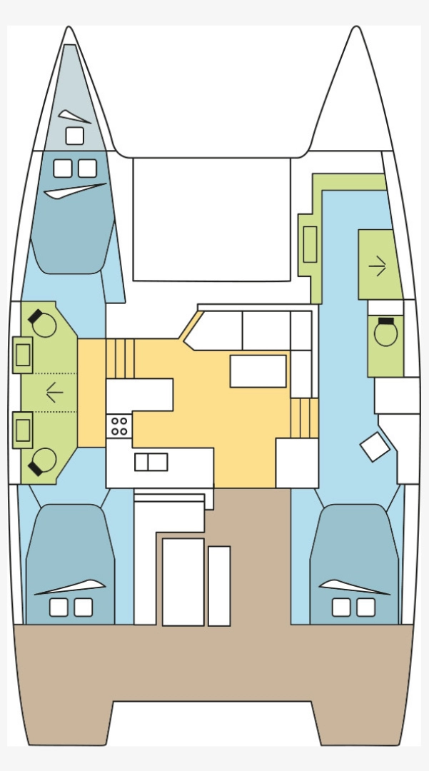 Fountaine Pajot Astrea 42 a louer à Marseille