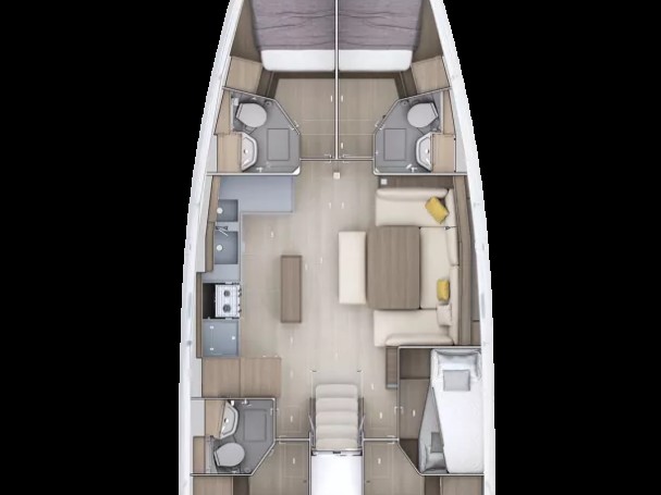 Location Voilier à Lefkáda - Bénéteau Oceanis 52 - 6 cab.
