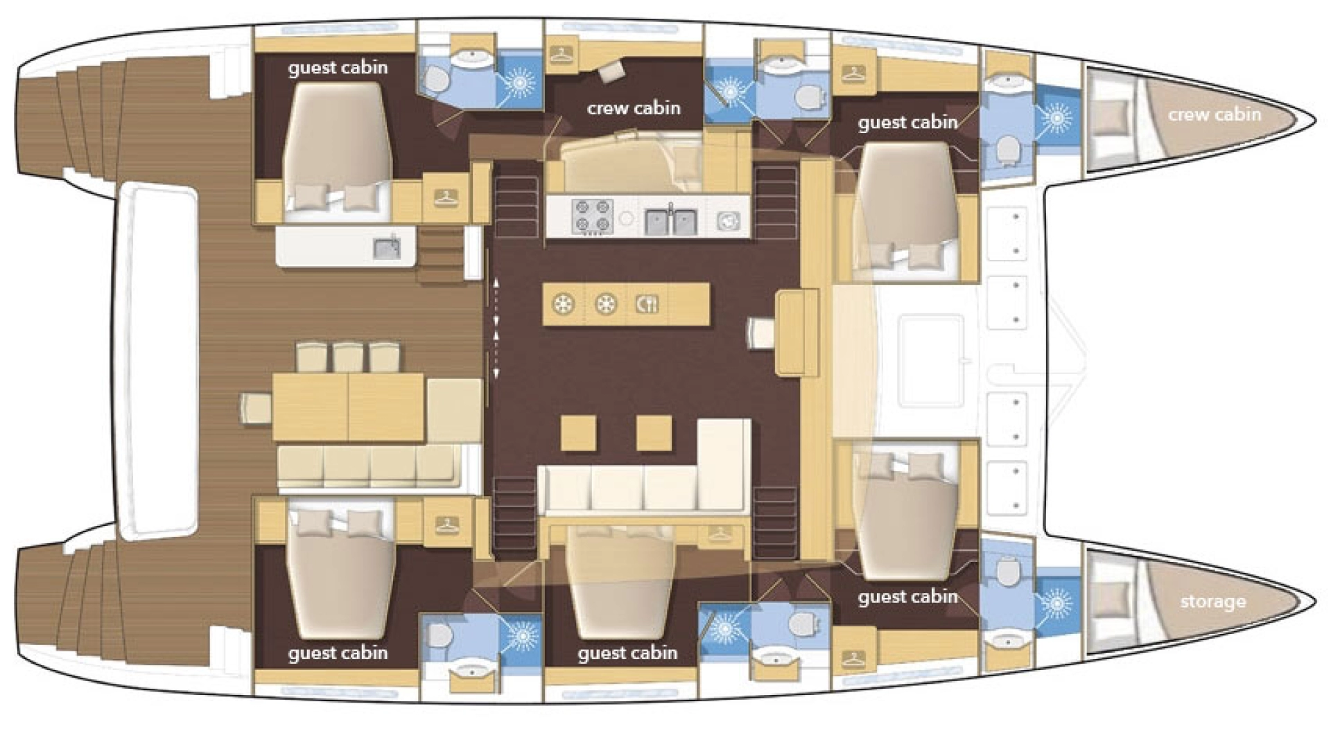 Location bateau Split pas cher Lagoon 620