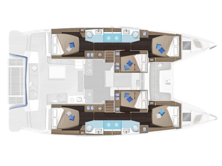 Location bateau Lagoon Lagoon 51 à Lefkáda sur Samboat