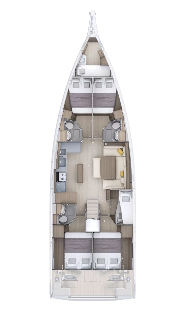 Location à Kos - Bénéteau Oceanis 52 - 6 cab. sur SamBoat