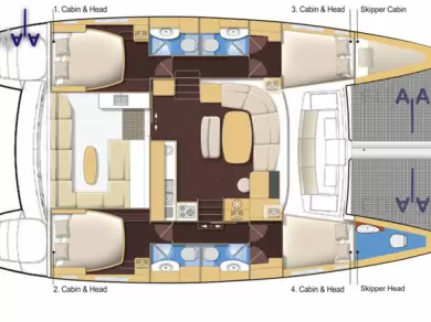 Location bateau San Vincenzo pas cher Lagoon 440
