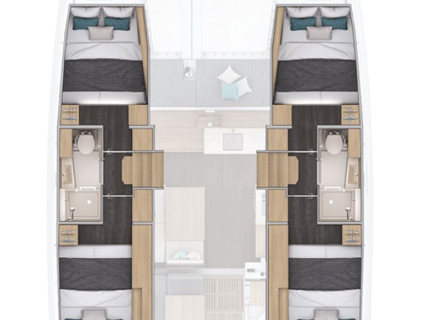 Location bateau Jezera pas cher Lagoon 38 - 4 cab.
