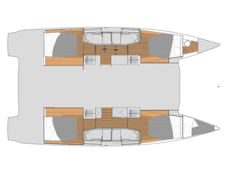 Location Catamaran à Olbia - Fountaine Pajot Elba 45