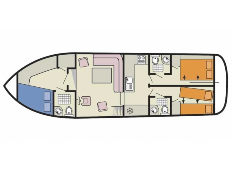 Le Boat Continentale a louer à Branges