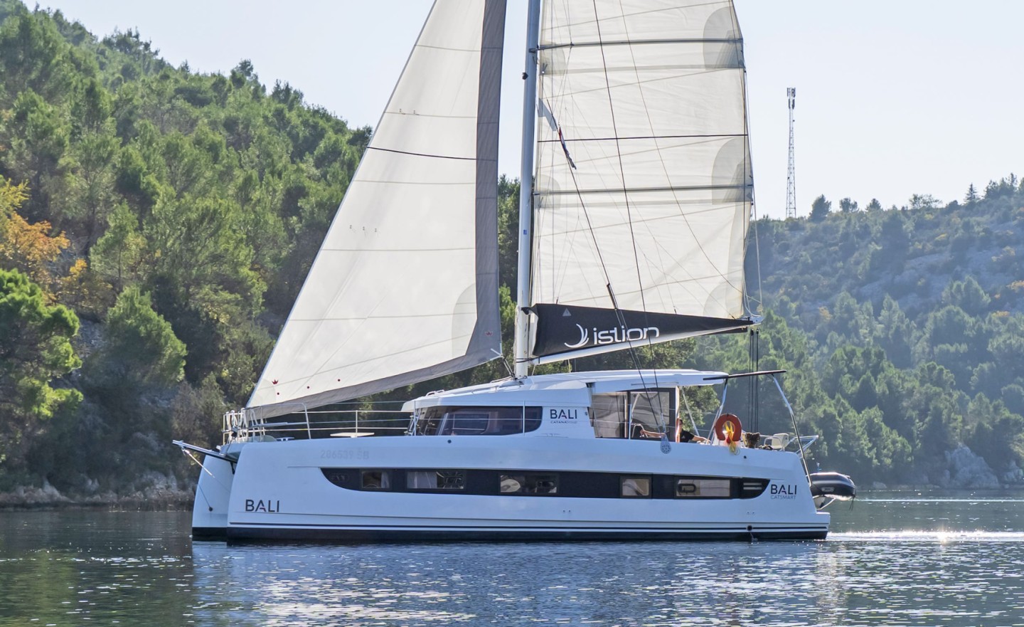 Bali Catsmart eco solar catamaran charter in Skradin, Croatia