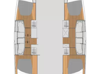 Location bateau Fountaine Pajot Elba 45 à Seget Donji sur Samboat