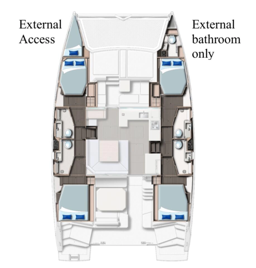 Location bateau Cannigione pas cher Leopard 45