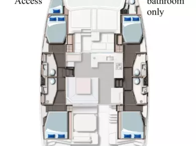 Location bateau Cannigione pas cher Leopard 45
