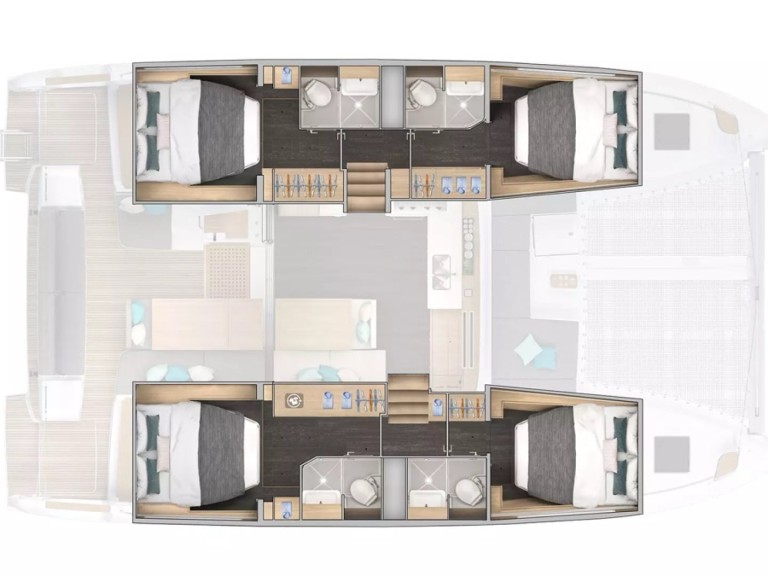 Location Catamaran à Cugnana Verde - Lagoon Lagoon 43