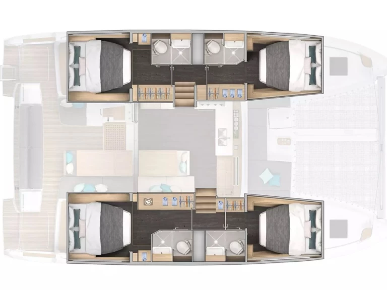 Location Catamaran à Cugnana Verde - Lagoon Lagoon 43