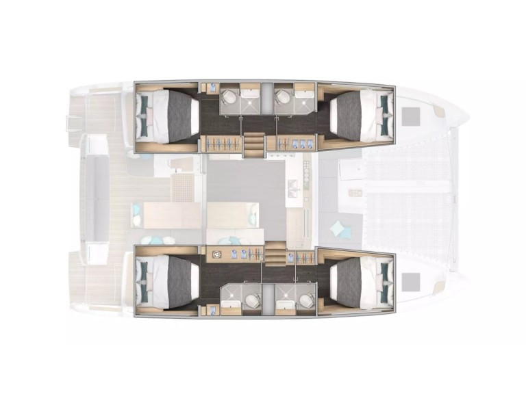 Location bateau Lagoon Lagoon 43 à Cugnana Verde sur Samboat