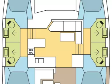 Location bateau Fountaine Pajot Astrea 42 à Bas du Fort sur Samboat