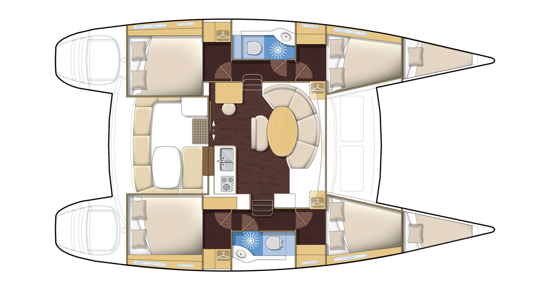 Location bateau Gouviá pas cher Lagoon 380 S2