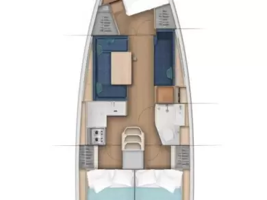Location bateau Jeanneau Sun Odyssey 380 à Pirovac sur Samboat