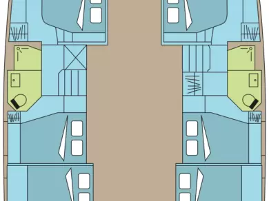 Louez un Fountaine Pajot Fountaine Pajot Aura 51 SMART ELECTRIC - 6 + 2 cab. à Pouzoles