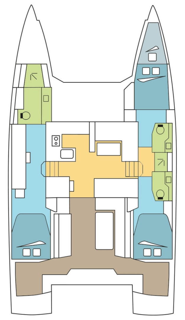 Location bateau Komolac pas cher Nautitech 46 Fly