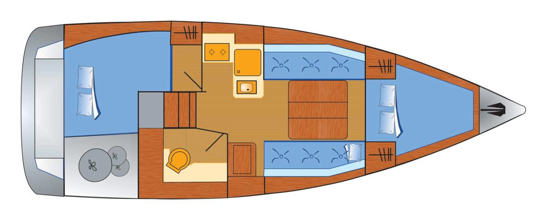 Location bateau Heiligenhafen pas cher Dufour 310