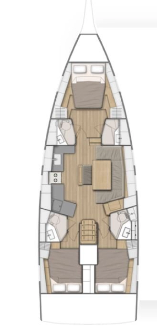 Location bateau Golfo Aranci pas cher Oceanis 46.1 Performance Line - 3 cab.