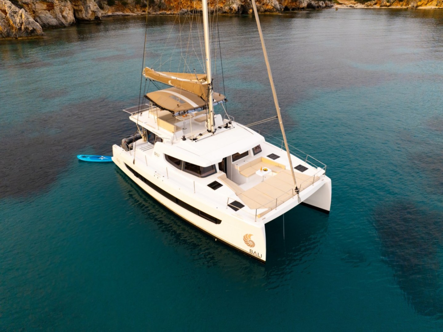 Bali 4.6 eco solar catamaran charter in Préveza, Greece