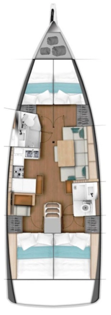 Location bateau Jeanneau Sun Odyssey 440 à Gouviá sur Samboat