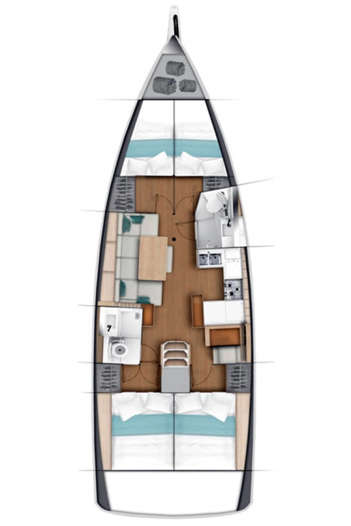 Location bateau Jeanneau Sun Odyssey 440 à Palma de Majorque sur Samboat
