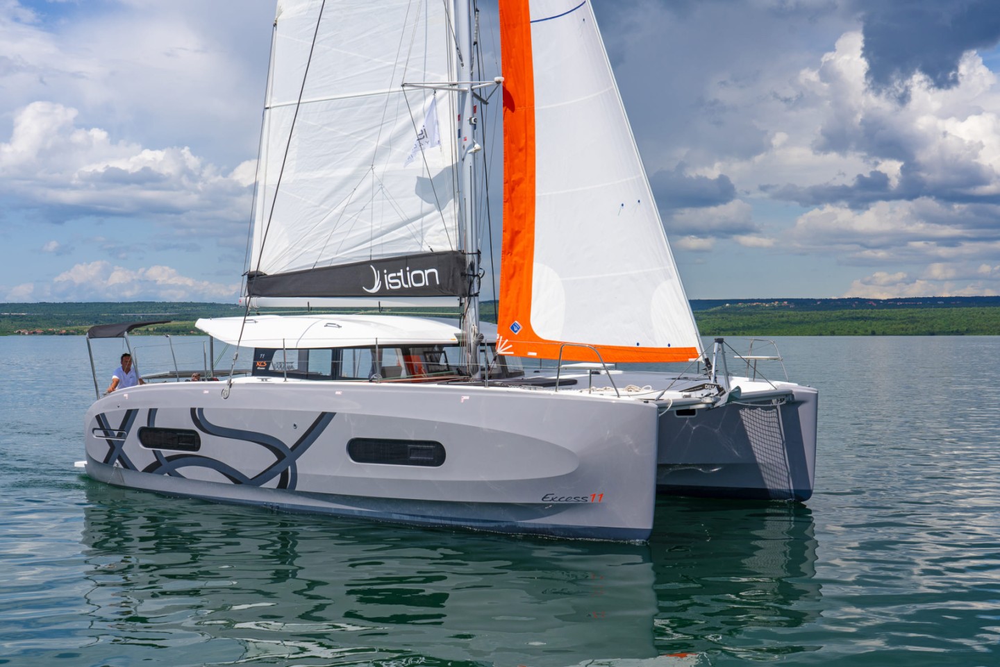 Excess 11 eco solar catamaran charter in Skradin, Croatia