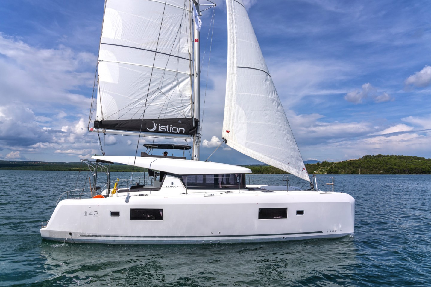 Lagoon 42 First Dance eco solar catamaran charter in Skradin, Croatia