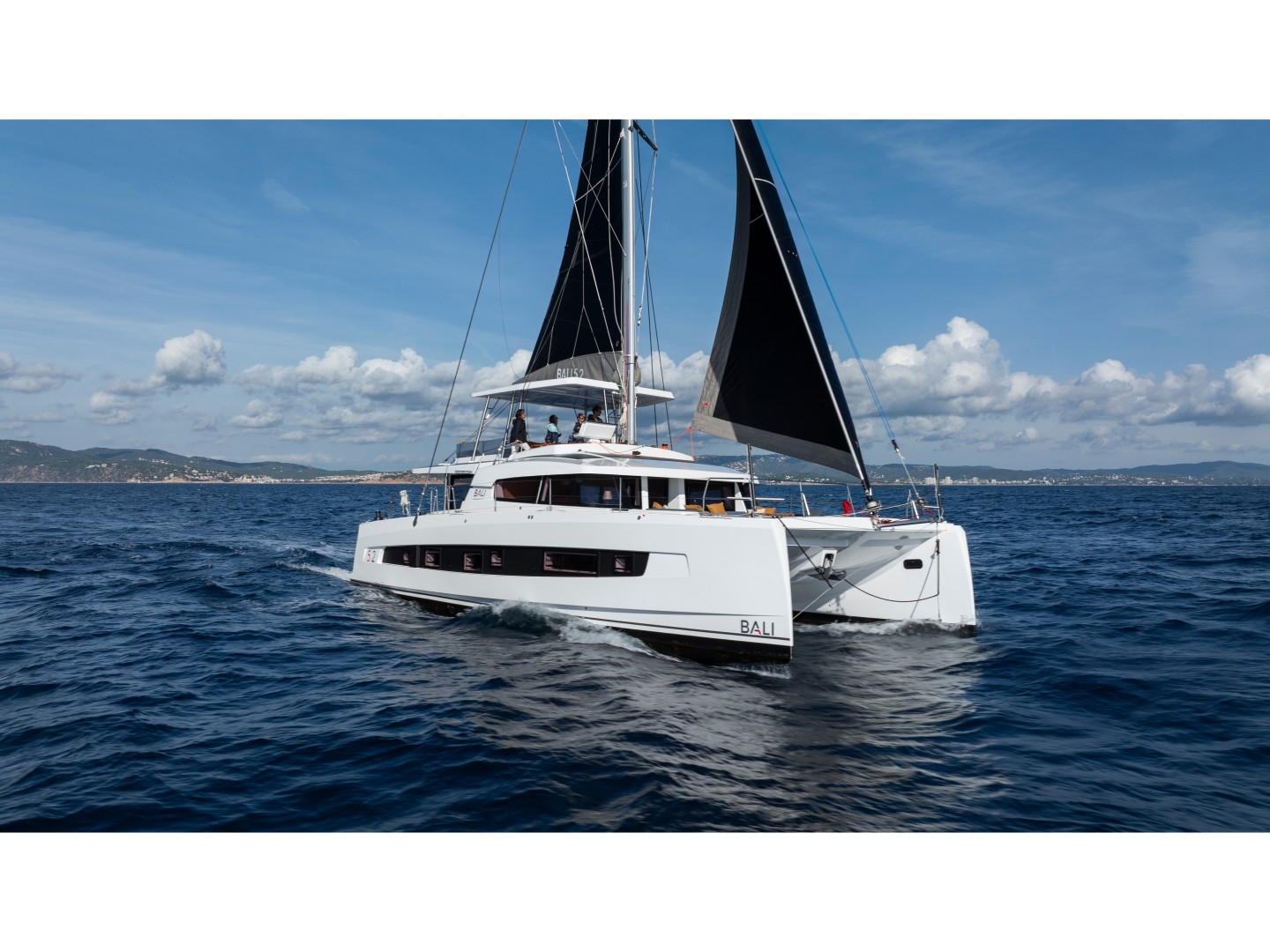 Bali 5.2 eco solar catamaran charter in Port d'Andratx, Spain