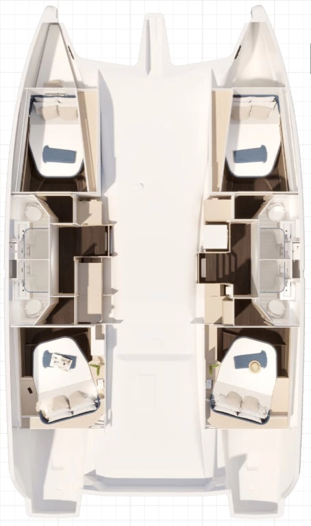 Location bateau Nassau pas cher Fountaine Pajot FP 44 Quatuor - 4 + 2 cab.