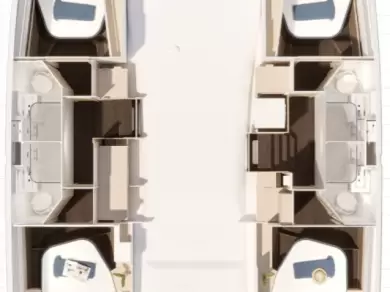 Location bateau Nassau pas cher Fountaine Pajot FP 44 Quatuor - 4 + 2 cab.