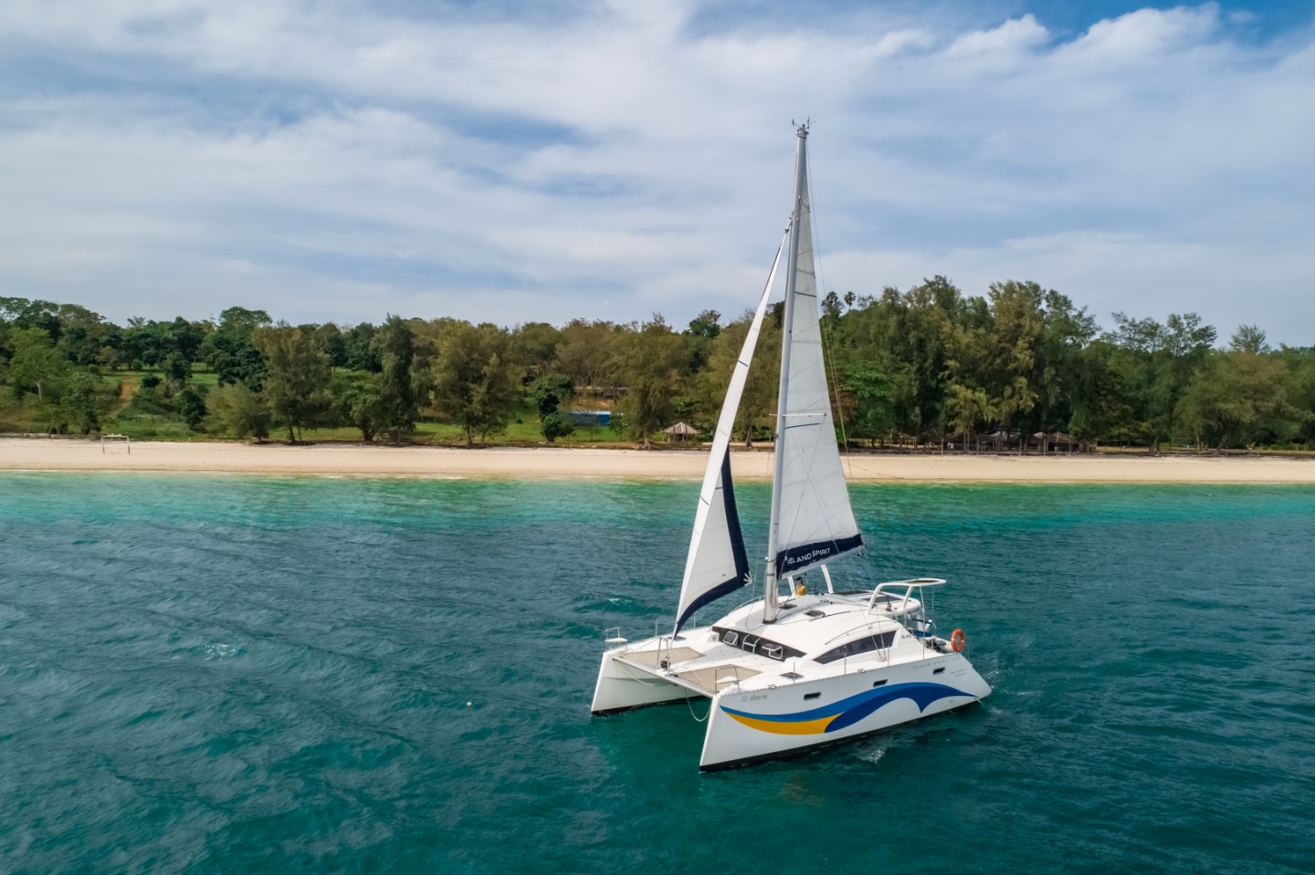 Island Spirit 410 eco solar catamaran charter in Ko Chang, Thailand