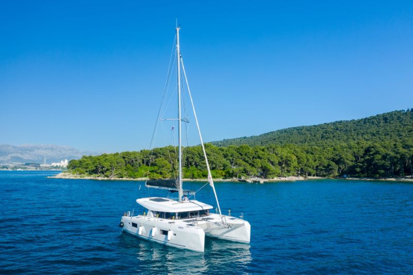 Lagoon 42 Ladesta eco solar catamaran charter in Kaštela, Croatia