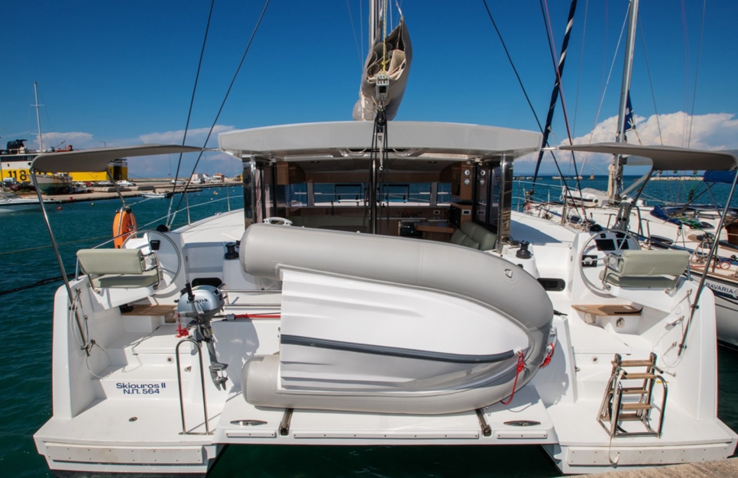Bali Catsmart eco solar catamaran charter in Nydri, Greece