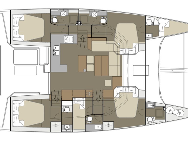 Louer Catamaran avec ou sans skipper Dufour à Furnari