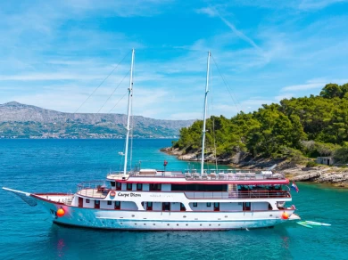 Luxury Yacht hire in Trogir -  Custom Built Aluminum Cutter Carpe Diem