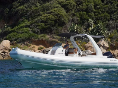 Bareboat Rental RIB Zodiac with a boat licence