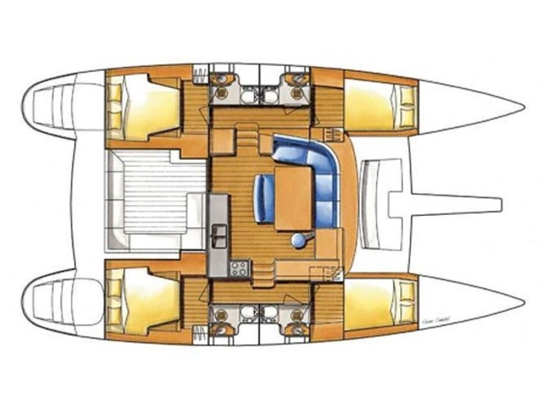 Location bateau Lagoon Lagoon 44 à Nettuno sur Samboat