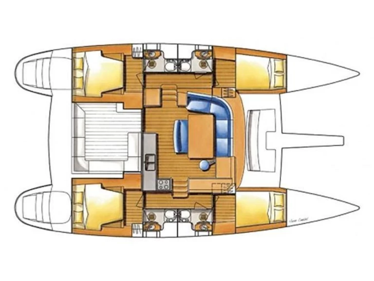 Location bateau Lagoon Lagoon 44 à Nettuno sur Samboat